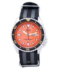 セイコー自動ダイバーの200 M NATOストラップSKX011J1-NATO1メンズ腕時計