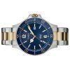 再生品 Timex Harborside ブルー ダイヤル ツートン ステンレススチール クォーツ TWG019600 メンズ腕時計