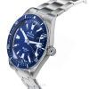 Edox スカイダイバー デイト リミテッドエディション ステンレススチール ブルーダイヤル 自動巻き ダイバーズ 80126 3BUM BUIN 300M メンズ腕時計
