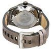 Edox スカイダイバー 限定版 レザーストラップ グレー文字盤 自動巻き ダイバーズ 80126 3VIN GDN 300M メンズ腕時計
