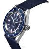 Edox Skydiver Limited Special ブルーダイヤル 自動巻きダイバーズ 80131 3BUC BUICO 300M メンズ腕時計 予備ストラップ付き