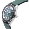 Edox スカイダイバー スペシャルエディション グリーンダイヤル 自動巻きダイバーズ 801313NCVI 300M メンズ腕時計 予備ストラップ付き
