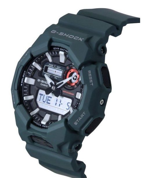 カシオ G-Shock アナログ デジタル バイオベース樹脂ストラップ ブラック ダイヤル クォーツ GA-010-2A 200M メンズ腕時計
