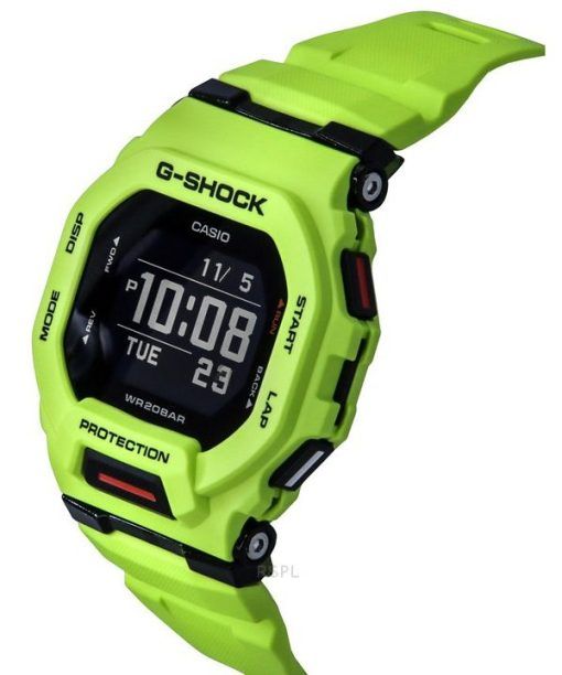 カシオ G-Shock G-Squad デジタル スマートフォンリンク イエロー 樹脂ストラップ クォーツ GBD-200-9 200M メンズ腕時計