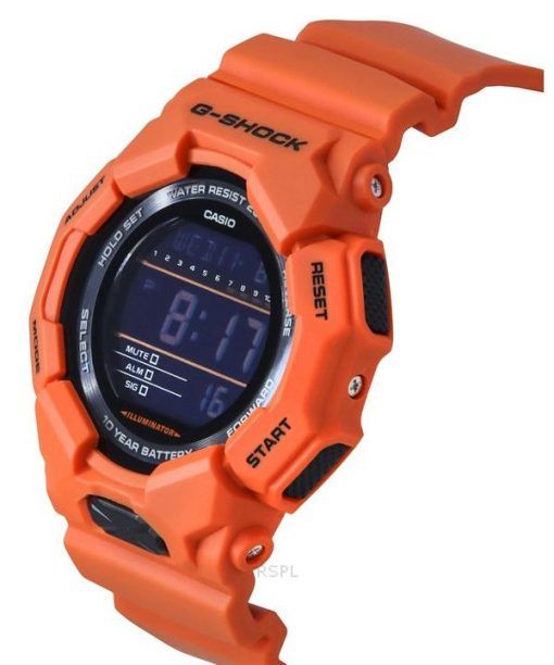 カシオ G-Shock デジタル バイオベース オレンジ 樹脂ストラップ ブラック ダイヤル クォーツ GD-010-4 200M メンズ腕時計