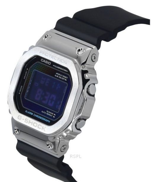 カシオ G-Shock G-Steel デジタル レインボー ブリック ウォール マルチカラー ダイヤル クォーツ GM-5600RW-1 200M メンズ 腕時計