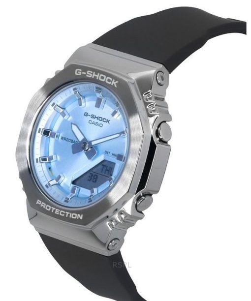 カシオ G-Shock アナログ デジタル バイオベース樹脂ストラップ ライトブルー ダイヤル クォーツ GM-S2110-2A 200M レディース腕時計