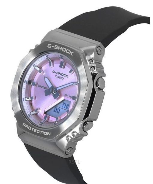 カシオ G-Shock アナログ デジタル バイオベース樹脂ストラップ ピンク ダイヤル クォーツ GM-S2110-4A 200M レディース腕時計