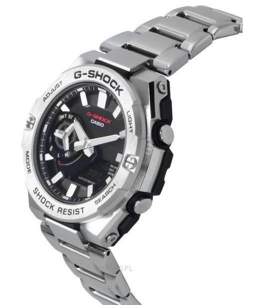 カシオ G-Shock G-Steel アナログ デジタル スマートフォンリンク ブラック ダイヤル ソーラー GST-B500D-1A 200M メンズ腕時計