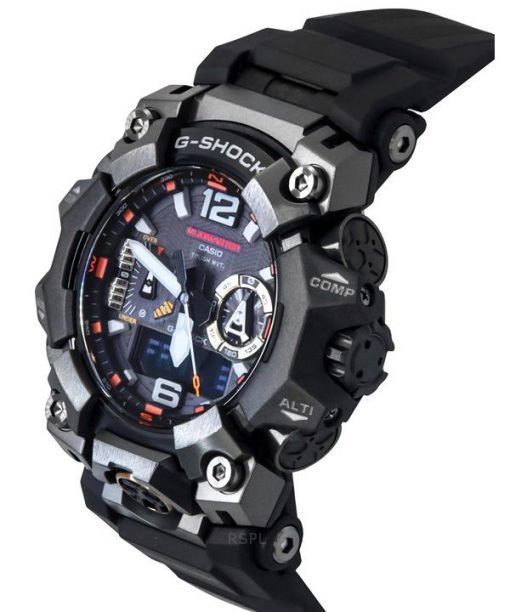 カシオ G-Shock マスターオブG-ランド マッドマスター アナログ デジタル スマートフォンリンク ブラック ダイヤル ソーラー GWG-B1000EC-1A 200M メンズ腕時計