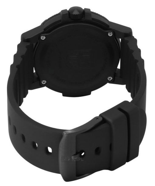 ルミノックス レザーバック シータートル シリコンストラップ ブラック ダイヤル クォーツ XS.0321.BO.L 100M メンズ腕時計