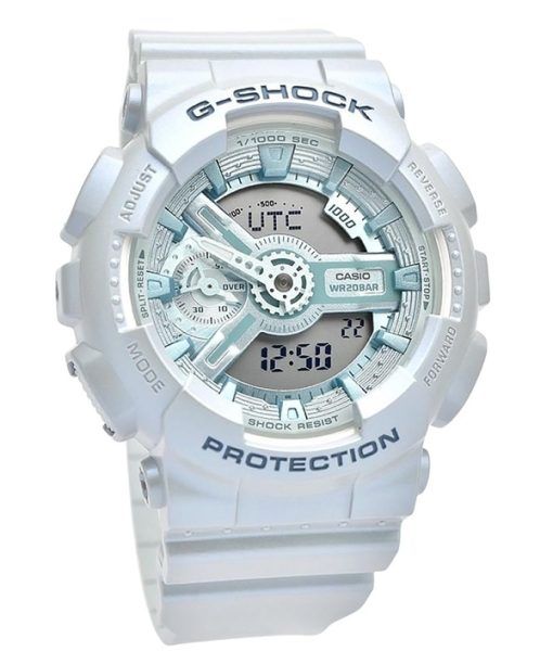 カシオ G-Shock アナログ デジタル バイオベース樹脂ストラップ ブルー ダイヤル クォーツ GMA-S110ST-2A 200M レディース腕時計