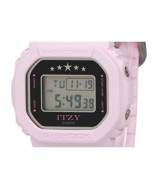カシオ G-Shock ITZY コラボレーション デジタル ピンク バイオベース樹脂ストラップ クォーツ GMD-S5610IT-4B 200M レディース腕時計