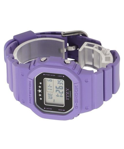 カシオ G-Shock ITZY コラボレーション デジタル バイオレット バイオベース樹脂ストラップ クォーツ GMD-S5610IT-6 200M レディース腕時計