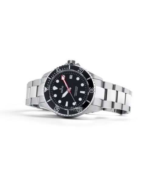 Ratio FreeDiver サファイア ステンレススチール ブラック ダイヤル クォーツ RTF031 200M メンズ腕時計