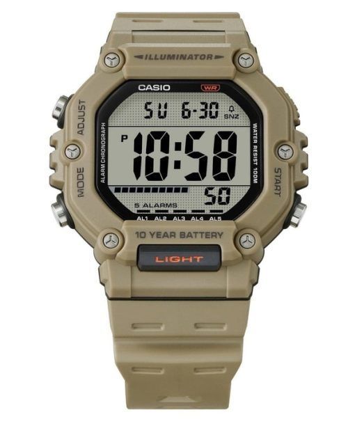 カシオ デジタル 樹脂ストラップ クォーツ AE-1600H-5AV 100M メンズ腕時計