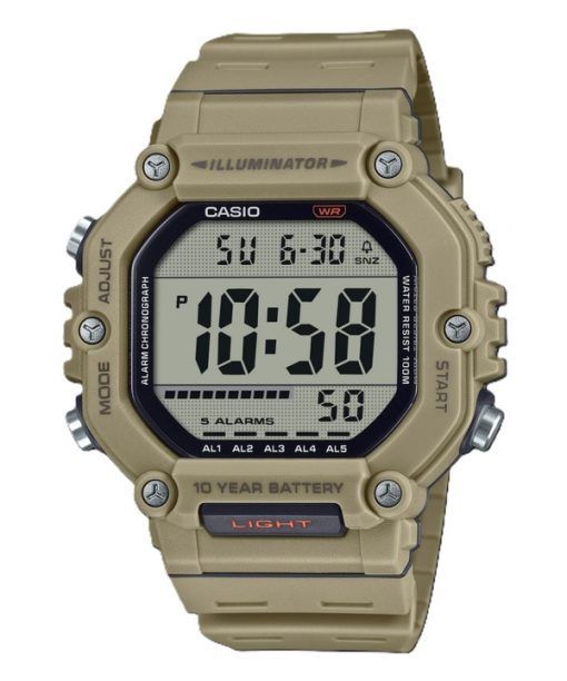 カシオ デジタル 樹脂ストラップ クォーツ AE-1600H-5AV 100M メンズ腕時計