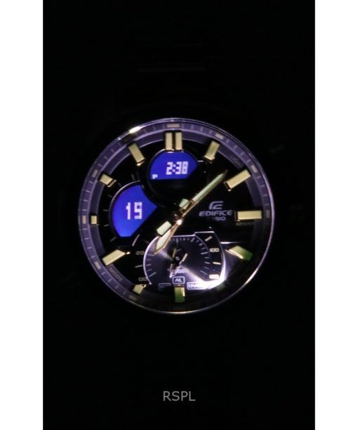 カシオ エディフィス アナログ デジタル スマートフォンリンク ステンレススチール ブラック ダイヤル クォーツ ECB-30DB-1A9 100M メンズ腕時計