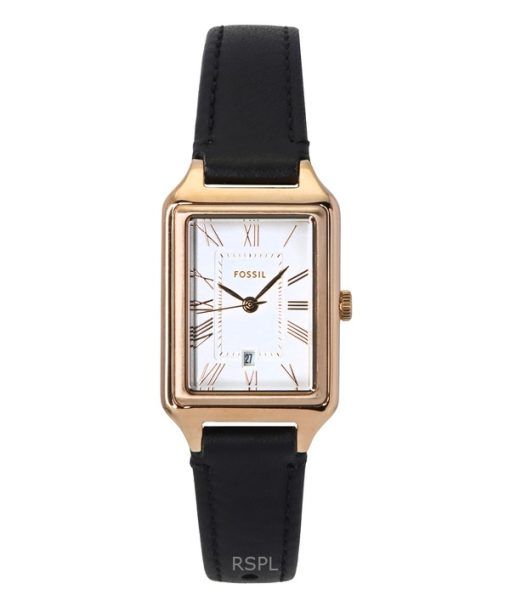 Fossil Raquel レザーストラップ ホワイト ダイヤル クォーツ ES5310 レディース腕時計