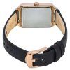 Fossil Raquel レザーストラップ ホワイト ダイヤル クォーツ ES5310 レディース腕時計