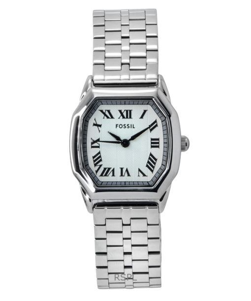 Fossil Harlow ステンレススチール クリームダイヤル クォーツ ES5363 レディース腕時計