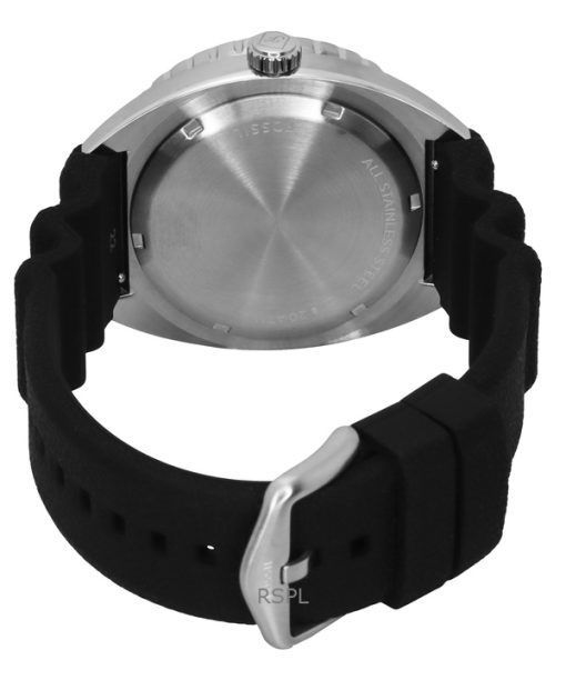 Fossil Breaker シリコンストラップ ブラックダイヤル クォーツ ダイバーズ FS6062 200M メンズ腕時計