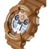 カシオ G-Shock アナログ デジタル 柴犬 樹脂ストラップ ブラウン ダイヤル クォーツ GA-100SHB-5A 200M メンズ腕時計