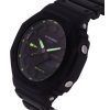 再生カシオ G-Shock アナログ デジタル ネオンアクセント 樹脂ストラップ ブラック ダイヤル クォーツ GA-2100-1A3 200M メンズ腕時計