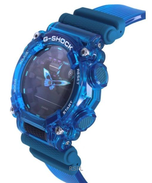 再生カシオ G-Shock アナログ デジタル 樹脂ストラップ ブラック ダイヤル クォーツ GA-900SKL-2A 200M メンズ腕時計