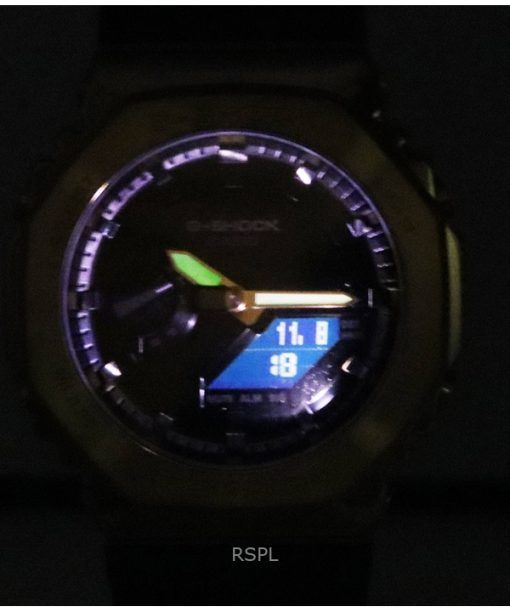 再生カシオ G-Shock アナログ デジタル 樹脂ストラップ ブラック ダイヤル クォーツ GM-2100G-1A9 200M メンズ腕時計