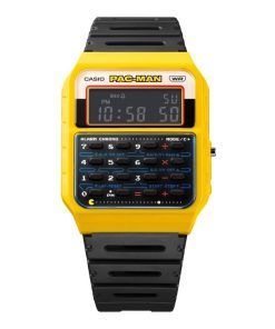 カシオ スタンダード デジタル PAC-MAN コラボレーション バイオベース樹脂ストラップ クォーツ CA-53WPC-1B ユニセックス ウォッチ