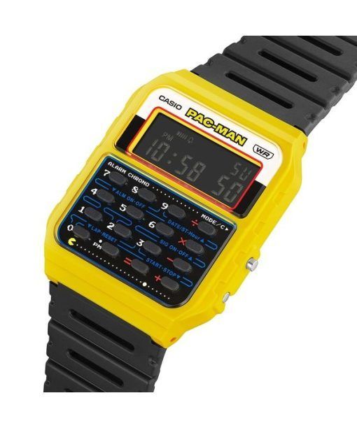 カシオ スタンダード デジタル PAC-MAN コラボレーション バイオベース樹脂ストラップ クォーツ CA-53WPC-1B ユニセックス ウォッチ