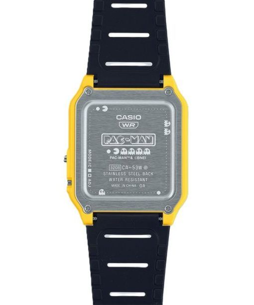 カシオ スタンダード デジタル PAC-MAN コラボレーション バイオベース樹脂ストラップ クォーツ CA-53WPC-1B ユニセックス ウォッチ