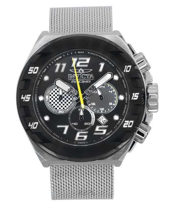 インビクタ レーシング クロノグラフ GMT ステンレススチール グレー ダイヤル クォーツ 47203 メンズ腕時計