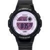 カシオ スタンダード デジタル ブラック 樹脂ストラップ クォーツ LWS-1200H-1A2V 100M レディース腕時計