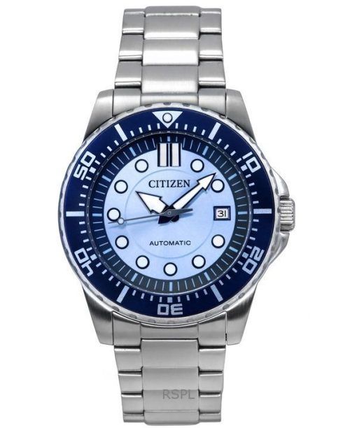 シチズン 限定版 ステンレススチール ブルーダイヤル 自動巻き NJ0178-81M 100M メンズ腕時計
