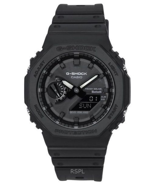 再生カシオ G-Shock スマートフォンリンク アナログ デジタル 樹脂ストラップ ブラック ダイヤル ソーラー GA-B2100-1A1 200M メンズ腕時計