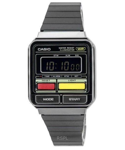 再生カシオ ヴィンテージ デジタル ステンレススチール クォーツ A120WEGG-1B ユニセックス ウォッチ