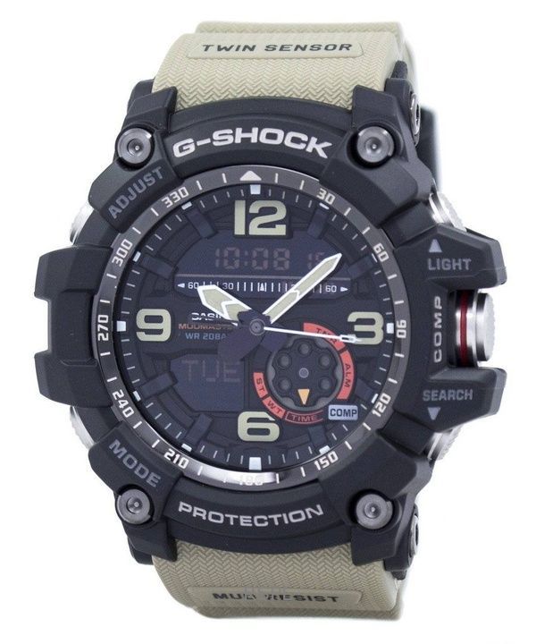 再生カシオ G-Shock マッドマスター アナログ デジタル ブラック ダイヤル クォーツ GG-1000-1A5 200M メンズ腕時計
