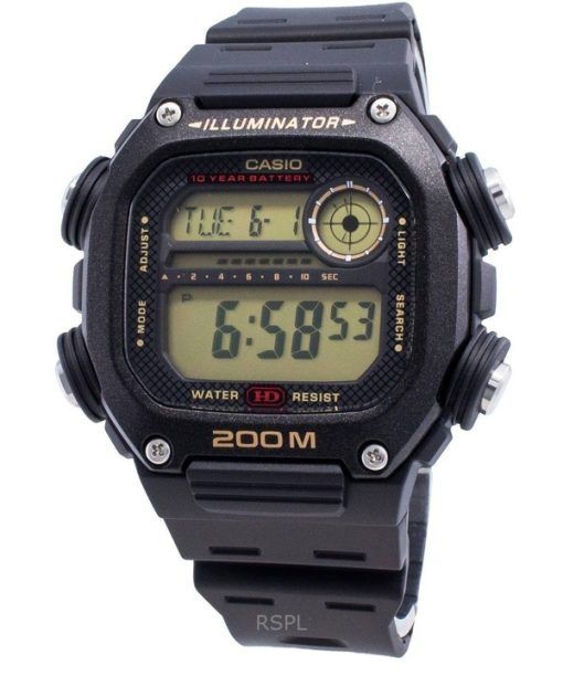 再生カシオ デジタル ラバー ストラップ クォーツ DW-291H-9AV 200M メンズ腕時計