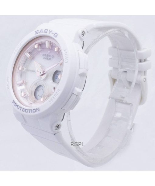 再生カシオ Baby-G アナログ デジタル ホワイト ダイヤル クォーツ BGA-250-7A2 100M レディース 腕時計