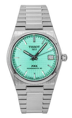 ティソ PRX パワーマティック 80 ステンレススチール ライトグリーン ダイヤル 自動巻き T137.207.11.091.01 100M ユニセックス ウォッチ