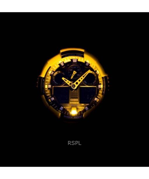 再生カシオ G-Shock アナログ デジタル 樹脂ストラップ ブラック ダイヤル クォーツ GA-100A-9ADR 200M メンズ腕時計