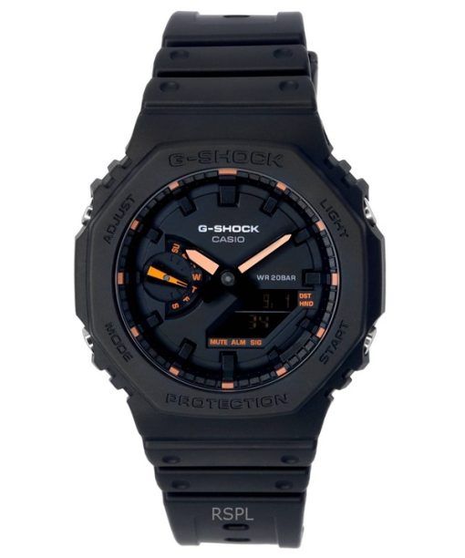 再生カシオ G-Shock アナログ デジタル ブラック ダイヤル クォーツ GA-2100-1A4 200M メンズ腕時計