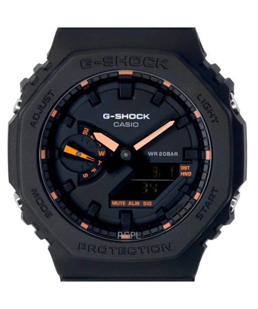 再生カシオ G-Shock アナログ デジタル ブラック ダイヤル クォーツ GA-2100-1A4 200M メンズ腕時計