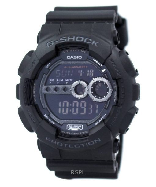 再生カシオ G-Shock デジタル 樹脂ストラップ クォーツ GD-100-1BDR 200M メンズ腕時計