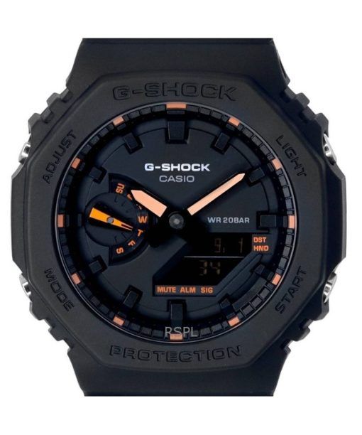 再生カシオ G-Shock アナログ デジタル ブラック ダイヤル クォーツ GA-2100-1A4 200M メンズ腕時計