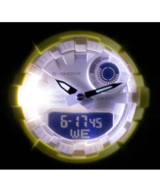 再生カシオ G-Shock アナログ デジタル 樹脂ストラップ ホワイト ダイヤル クォーツ GMA-B800-9A 200M メンズ腕時計