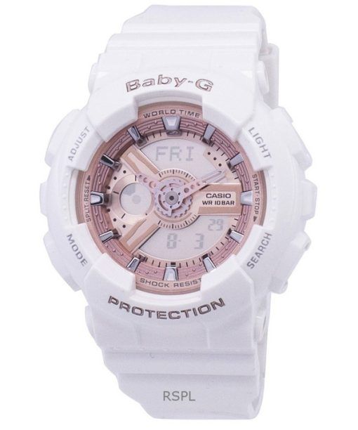 再生カシオ Baby-G アナログ デジタル 樹脂ストラップ 銅文字盤 クォーツ BA-110-7A1 100M レディース腕時計