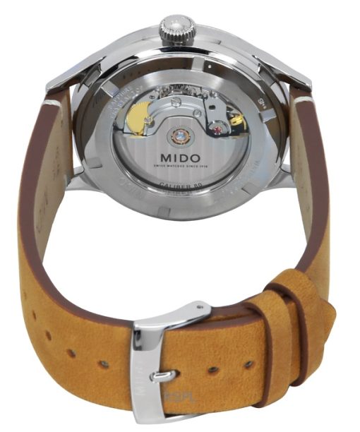 ミドー マルチフォート パトリモニー レザーストラップ ブルーダイヤル 自動巻き M040.407.16.040.00 メンズ腕時計